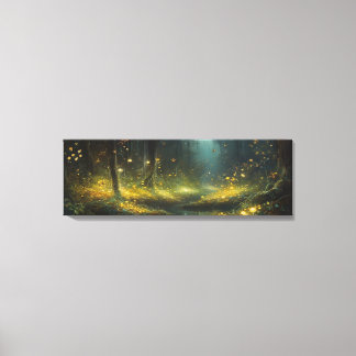 Impressão Em Tela Pintura acrílica de Firefly acende um místico