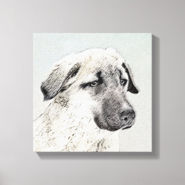 Impressão Em Tela Pintura Anatoliana Shepherd - Arte Original para C (Frente)