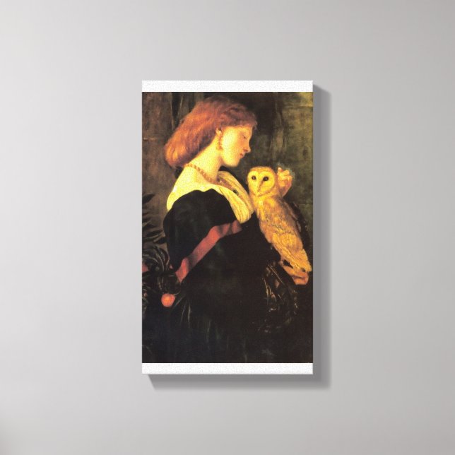 Impressão Em Tela Pintura antiga da coruja (Frente)