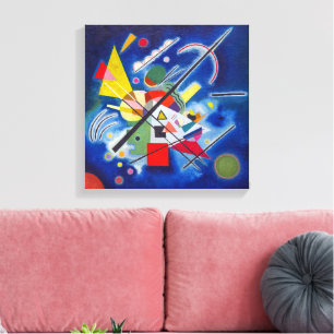 Impressão Em Tela Pintura Azul   Wassily Kandinsky  