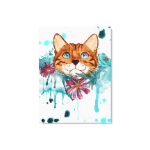 pintura bengala solta em aquarela