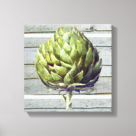 Impressão Em Tela Pintura botânica de Artichoke