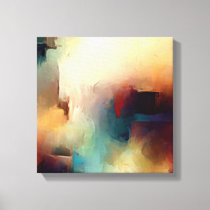 Impressão Em Tela Pintura colorida de abstrato
