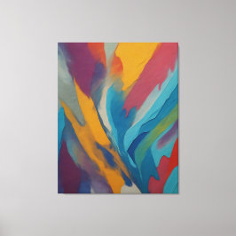 Impressão Em Tela pintura colorida de um arco-íris