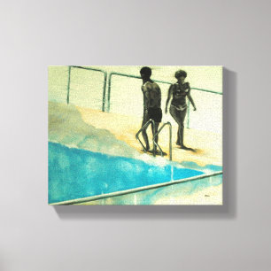 Impressão Em Tela Pintura contemporânea do retrato