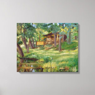 Impressão Em Tela Pintura da Bennett Springs Spring View Tackle Shop
