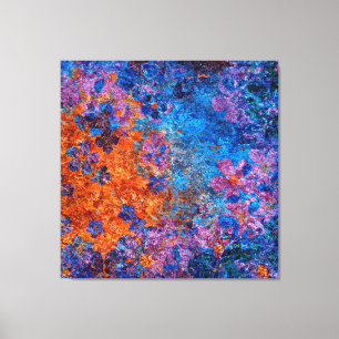 Impressão Em Tela Pintura da Flor do Pastel