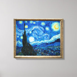 Impressão Em Tela Pintura da noite estrelado pelo pintor Vincent van