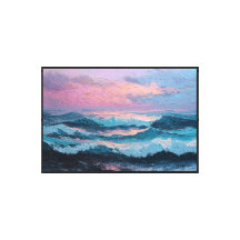 Pintura da Paisagem Marítima do Oceano ao Pôr do S