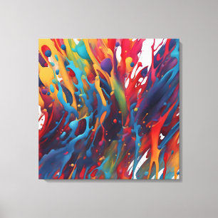 Impressão Em Tela pintura de abstrato