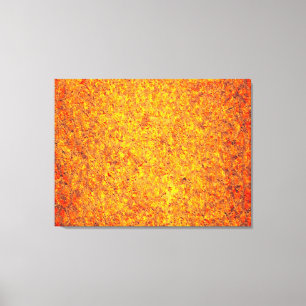 Impressão Em Tela Pintura de abstrato cor laranja