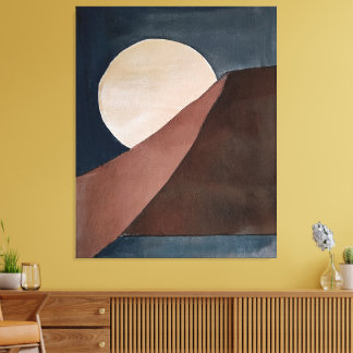 Impressão Em Tela Pintura de abstrato de aquarela artística