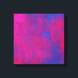 Impressão Em Tela Pintura de Abstrato magenta e azul<br><div class="desc">Uma pintura de aquarela em magenta e azul,  feita em estilo abstrato,  com traços grossos em negrito.</div>