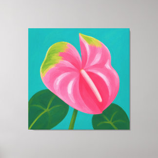 Impressão Em Tela pintura de antúrio