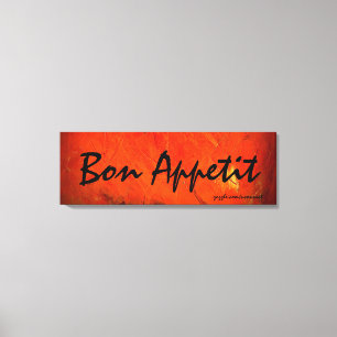 Impressão Em Tela Pintura de Arte Bon Appetit