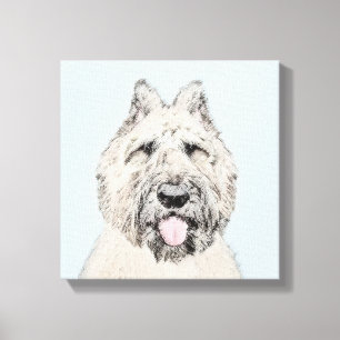 Impressão Em Tela Pintura de Bouvier des Flandres - Arte Original de
