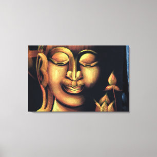 Impressão Em Tela Pintura de Buda