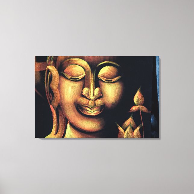Impressão Em Tela Pintura de Buda (Frente)