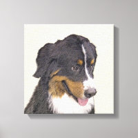 Pintura de Cachorro de Montanha Bernese - Arte Ori
