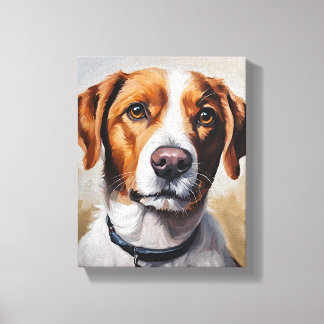 Impressão Em Tela Pintura de cães