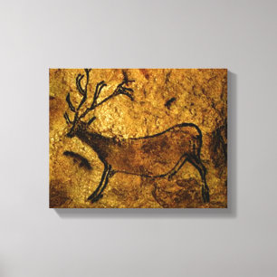 Impressão Em Tela Pintura de caverna pré-histórica de Lascaux de