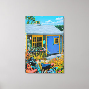 Impressão Em Tela Pintura de ciclismo incrível