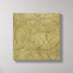 Impressão Em Tela Pintura de Círculos Vinculados por Jennifer Goldbe