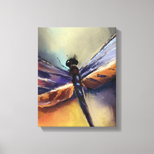 Impressão Em Tela Pintura de Dragonfly (Frente)