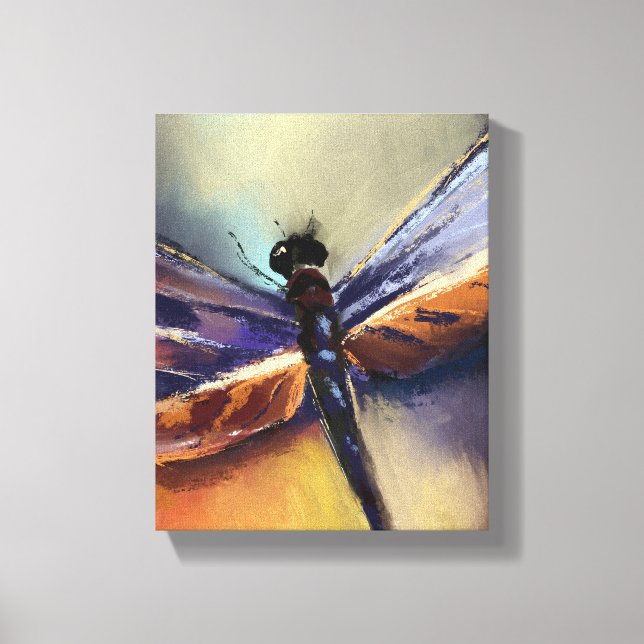 Impressão Em Tela Pintura de Dragonfly (Frente)