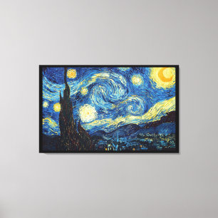 Impressão Em Tela Pintura de estilo de imitação de Starry Night Van 