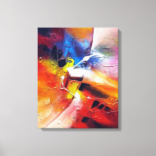 Impressão Em Tela Pintura de estilo expressionista de Abstrato moder