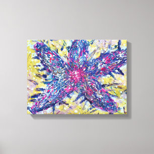 Impressão Em Tela Pintura de Estrela-do-Mar sobre Tela