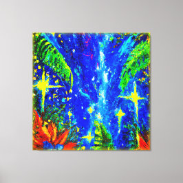 Impressão Em Tela Pintura De Estrelas Da Selva. Comprar Agora