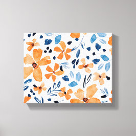 Impressão Em Tela Pintura de Flores de Água