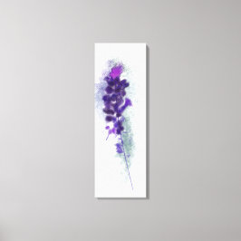 Impressão Em Tela Pintura de Flores Violetas Roxas
