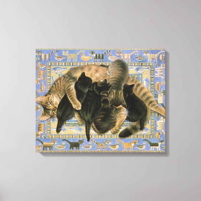 IMPRESSÃO EM TELA PINTURA DE GATO (Frente)