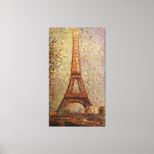 Impressão Em Tela Pintura de Georges Seurat: A torre Eiffel (1889)