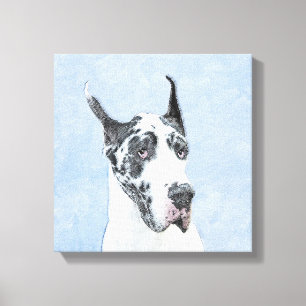Impressão Em Tela Pintura de Grande Dane (Harlequin) - Arte de Cacho