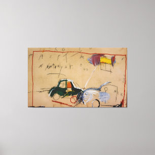 Impressão Em Tela pintura de Jean Michel Basquiat
