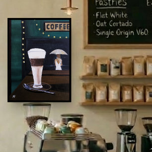 Impressão Em Tela Pintura de Latte Macchiato por Alfred Fox