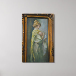 Impressão Em Tela Pintura de Madonna e Óleo Infantil