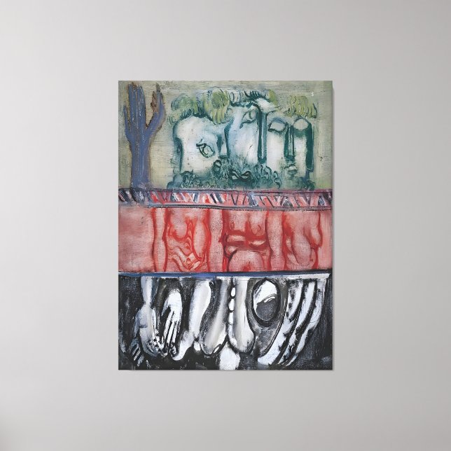 Impressão Em Tela pintura de Mark Rothko (Frente)