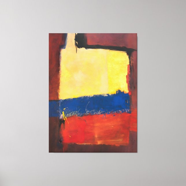 Impressão Em Tela pintura de Mark Rothko (Frente)