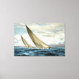 Impressão Em Tela Pintura de Navegação no Oceano
