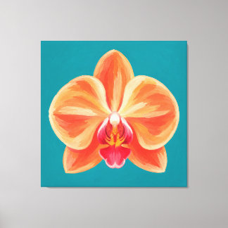 Impressão Em Tela pintura de orquídea