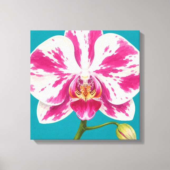 Impressão Em Tela pintura de orquídea (Frente)