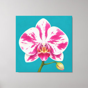 Impressão Em Tela pintura de orquídea