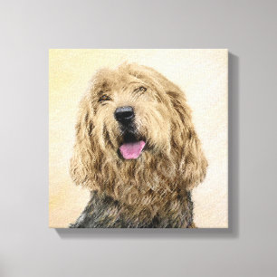 Impressão Em Tela Pintura de Otterhound - Arte de Cachorro Original