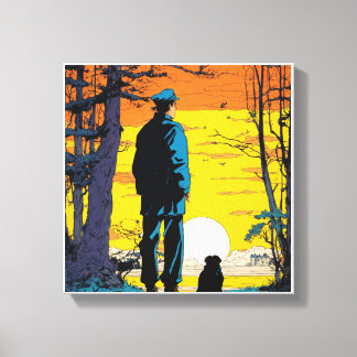 Impressão Em Tela Pintura de parede solar de tirar o ouro Horizonte