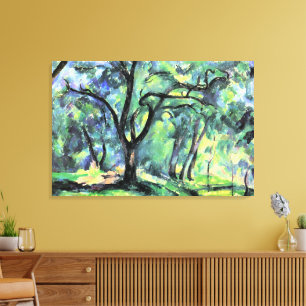Impressão Em Tela Pintura de Paul Cezanne, Floresta,